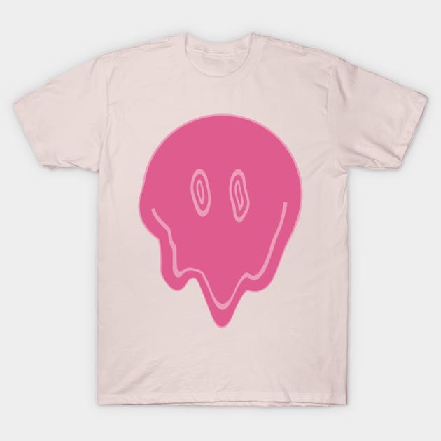 Smile Melt - Pink T-Shirt by LAEC